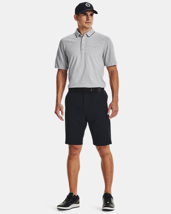 Men's UA Luxe Heather Polo in Gray image number 2